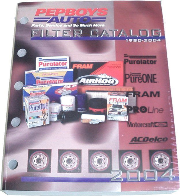 Pep Boys Filter Catalog Purolator Fram AC-Delco Book