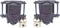 Rear Disc Brake Calipers Pair with Parking Brake