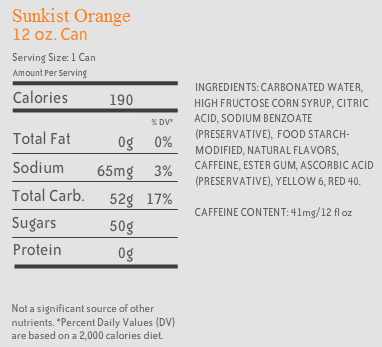 12 pack of Sunkist Orange Soft Drink Soda Citrus Pop