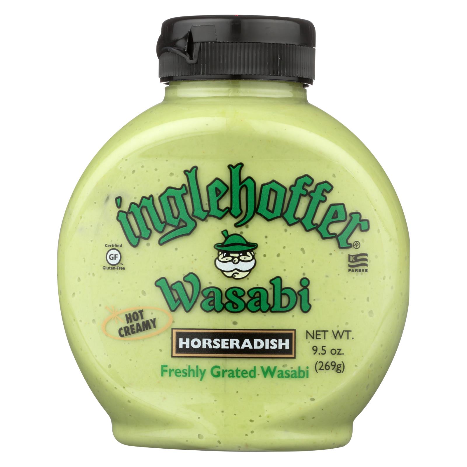 Inglehoffer Wasabi Horseradish 9.5 Oz Squeezable Bottle Sushi Sauce