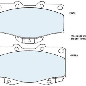 Deluxe Front Brake Pad Set - 4WD T100-0