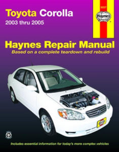Repair Manual Book Toyota Corolla 03-05 Owners Workshop – JT Outfitters