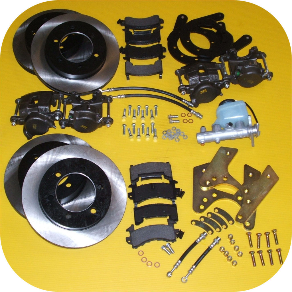 Front & Rear Disc Brake Conversion Kit Master Cyl for Toyota Land