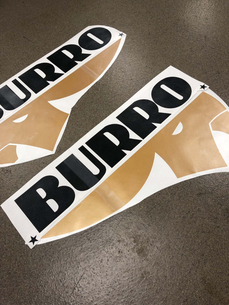 Decals for Fiberglass Burro Camper Travel Trailer Stickers UHaul Scamp