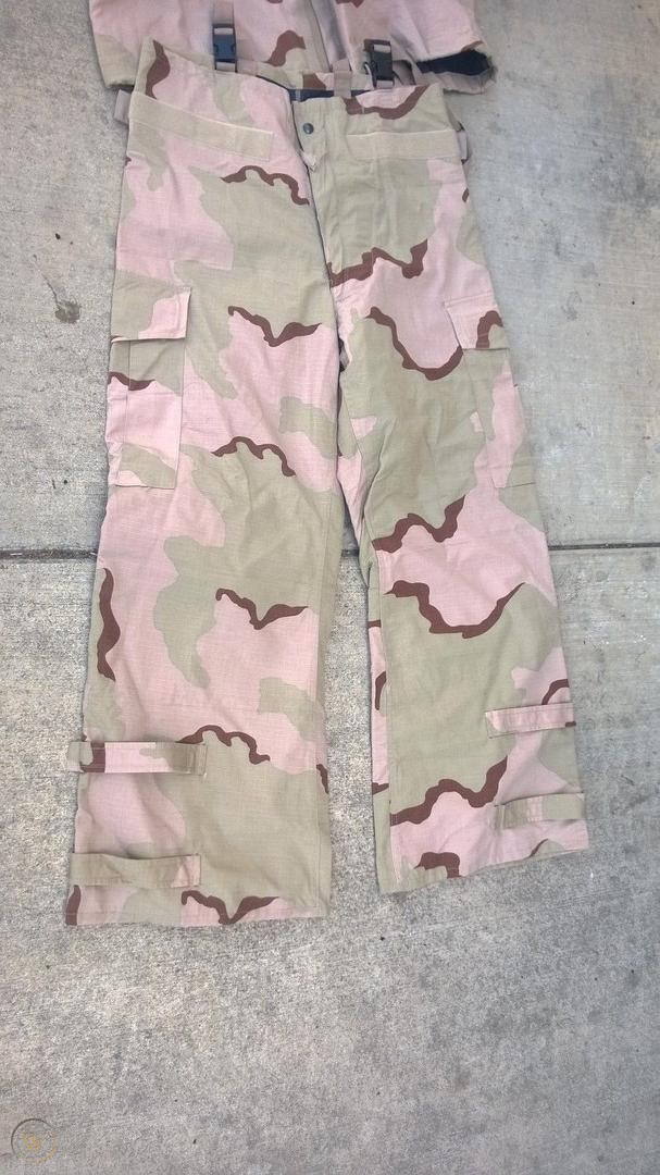 Desert Chemical Resistant Camouflage Overgarment Pants Fatigue Cargo