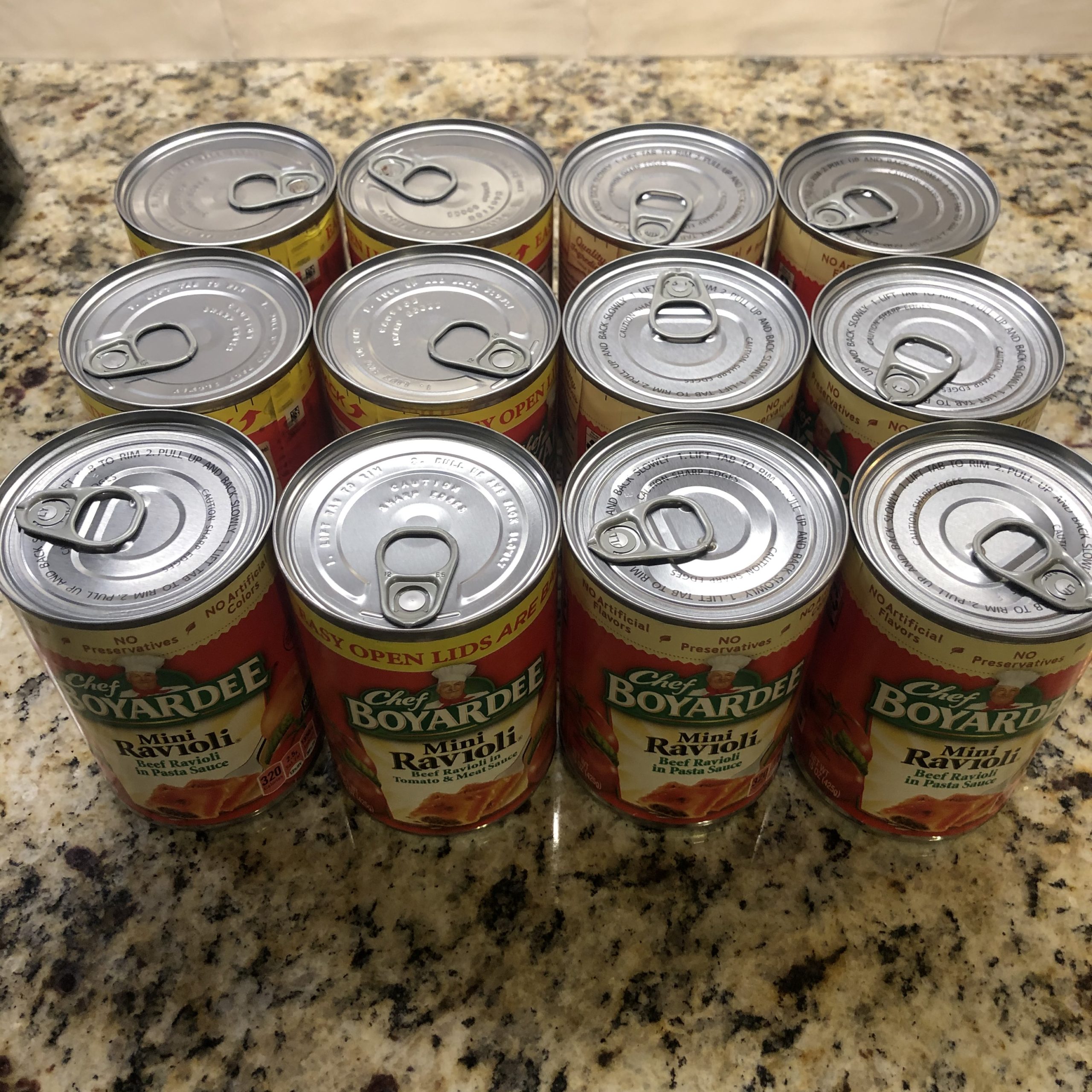 16 Chef Boyardee Mini Ravioli 15 oz latas pasta salsa de tomate ENVÍO  GRATUITO