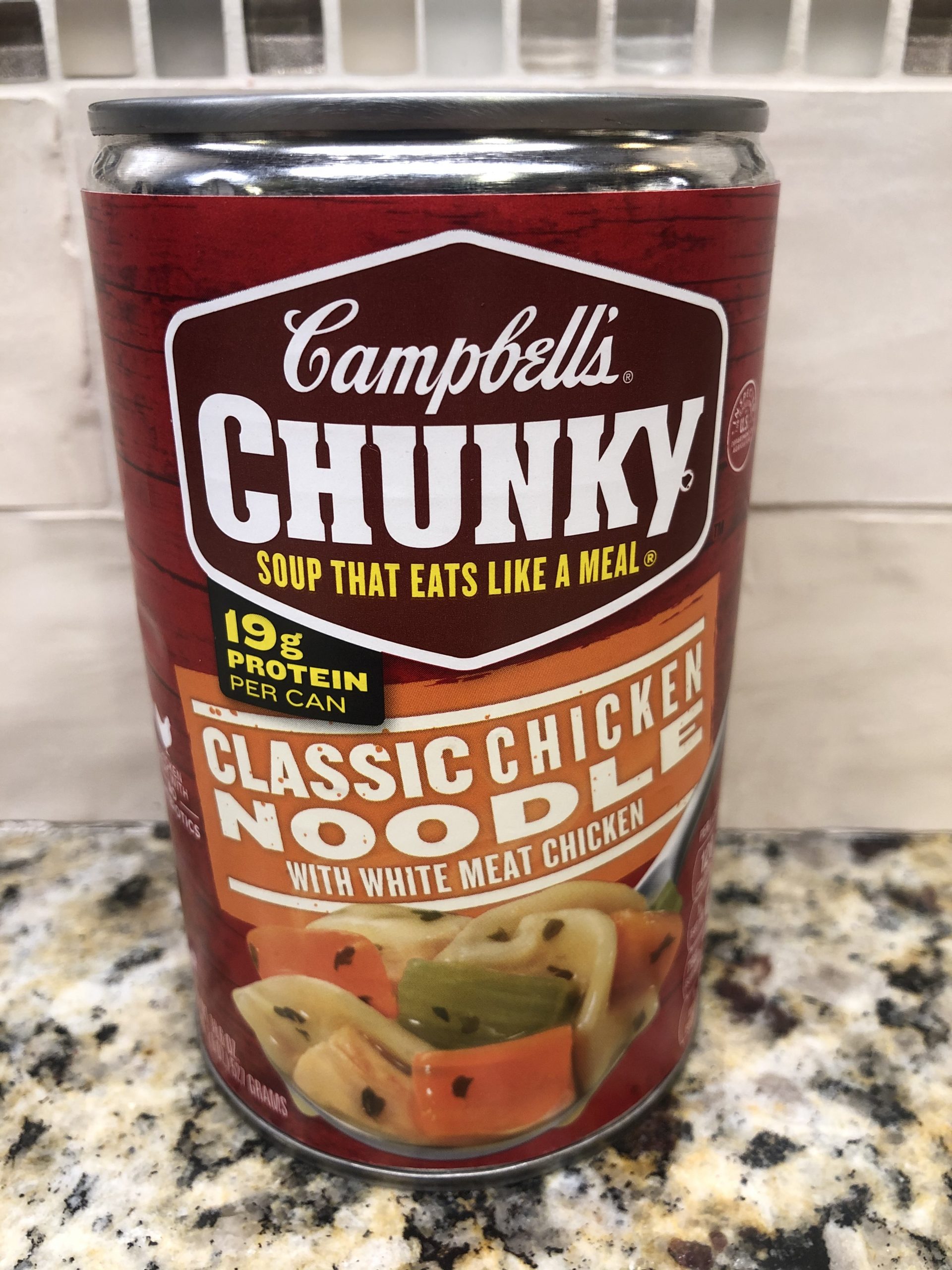 12 Campbell's CHUNKY Classic Chicken Noodle Soup 18.6 oz Cans FREE SHIP ...