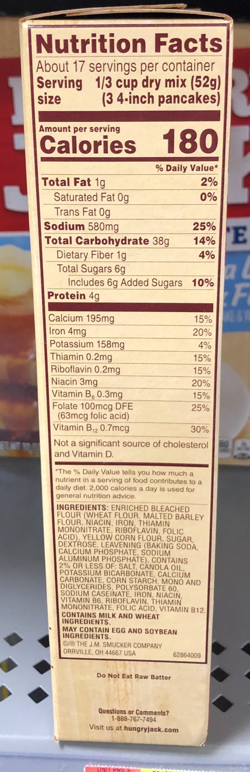 Hungry Jack Extra Light & Fluffy Pancake & Waffle Mix 32 oz Breakfast ...