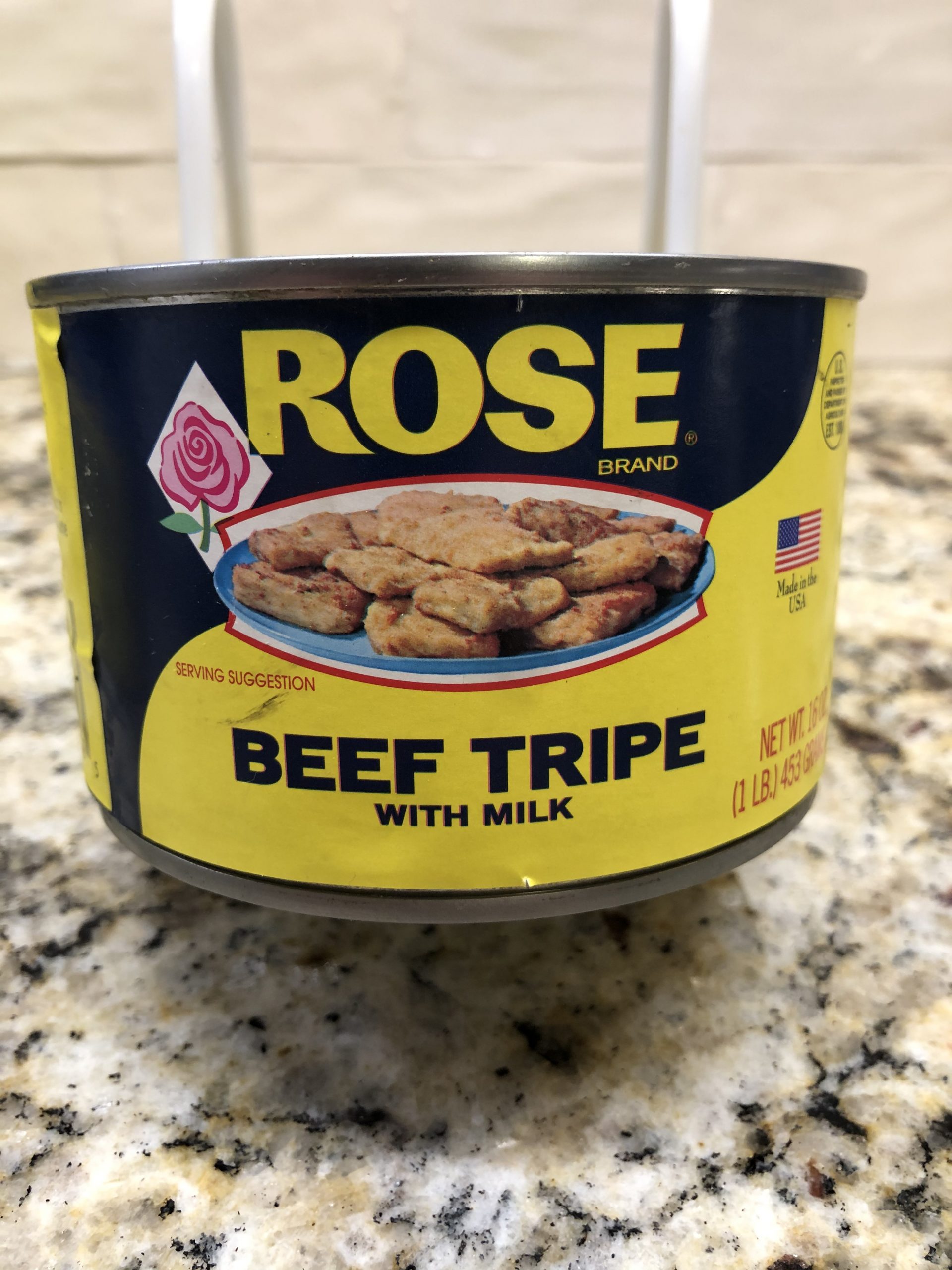 4 CANS Rose Beef Tripe with Milk 16 Ounce Can Menudo de Res Stew FREE