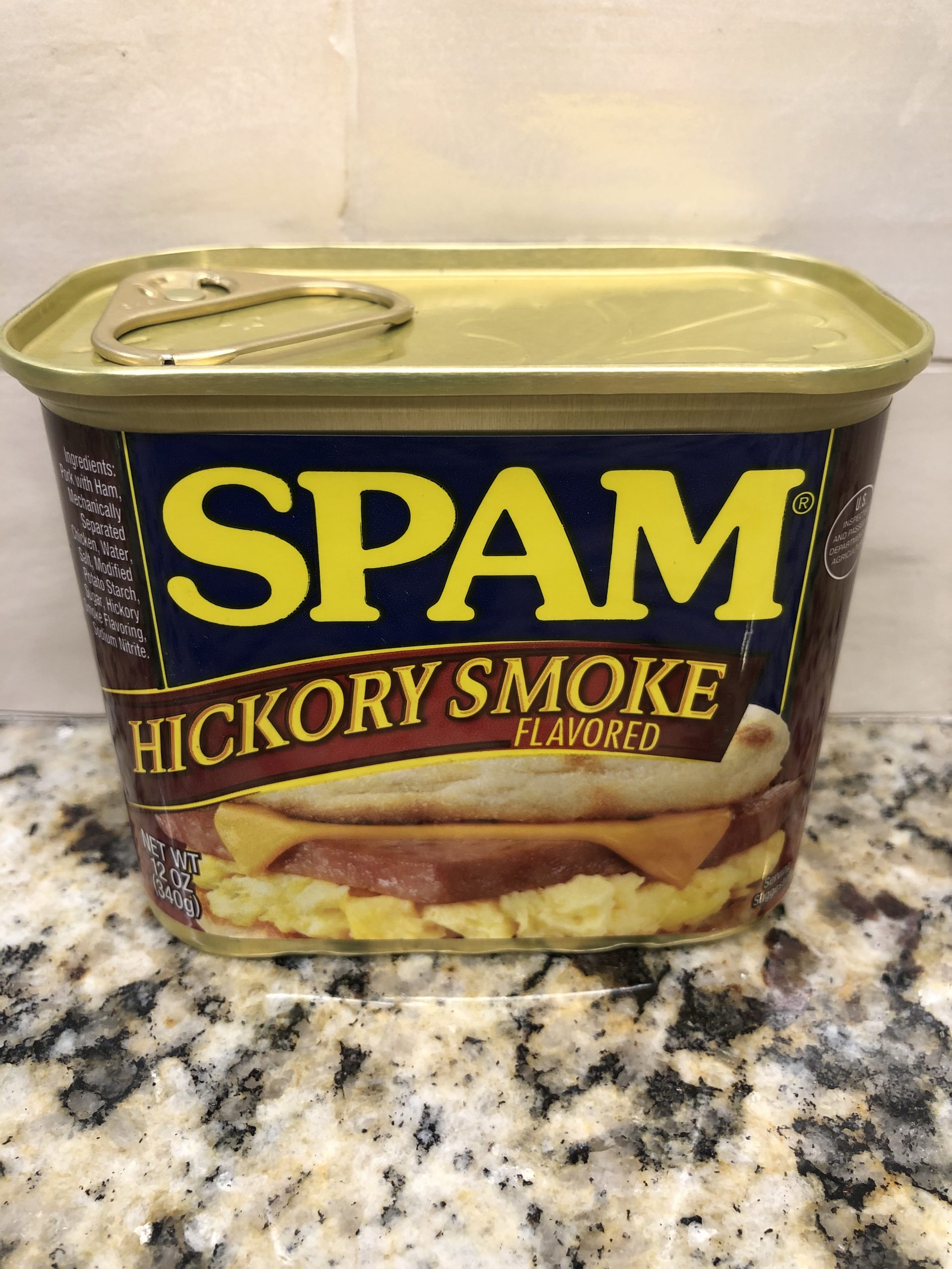 Spam Hickory Smoke Flavored 12 oz. can Treet Lunch Meat Ham spicy sandwich