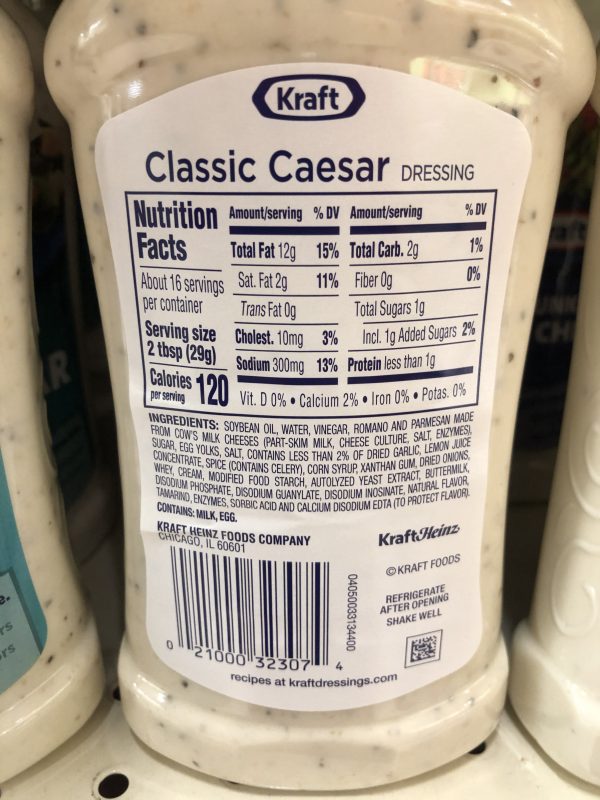 Kraft Classic Caesar Salad Dressing 16 Oz Bottle Romain Iceberg Jt Outfitters 9033