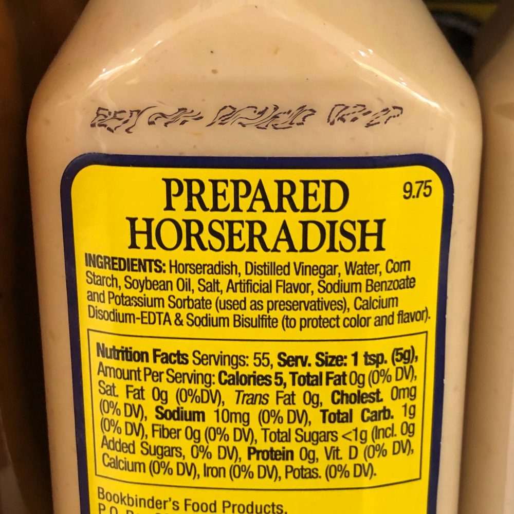 Bookbinders Shelf Stable Prepared Horseradish 9.75 Oz Squeezable Bottle