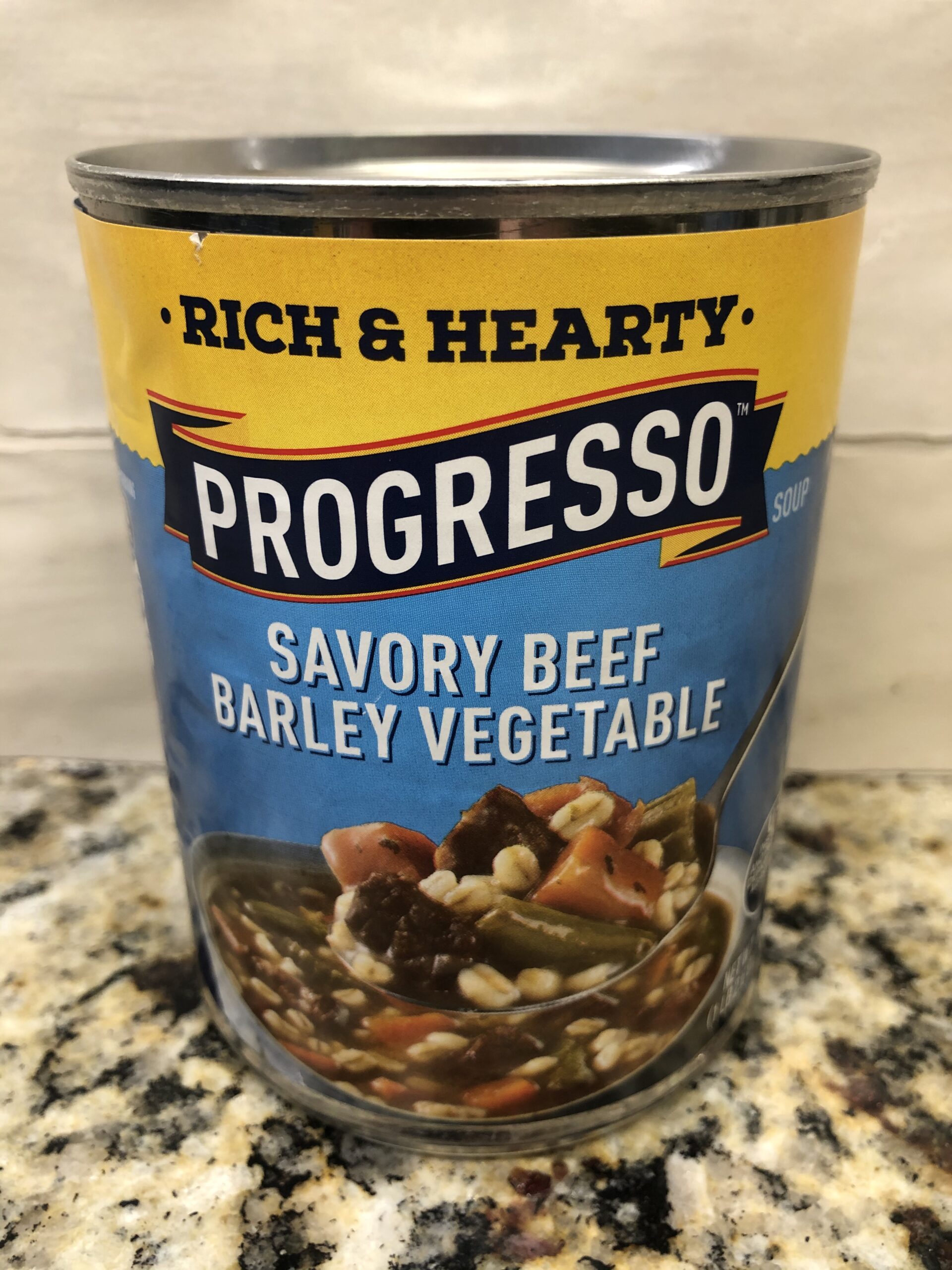 10 CANS Progresso Rich & Hearty Savory Beef Barley Vegetable Soup 18.6 ...