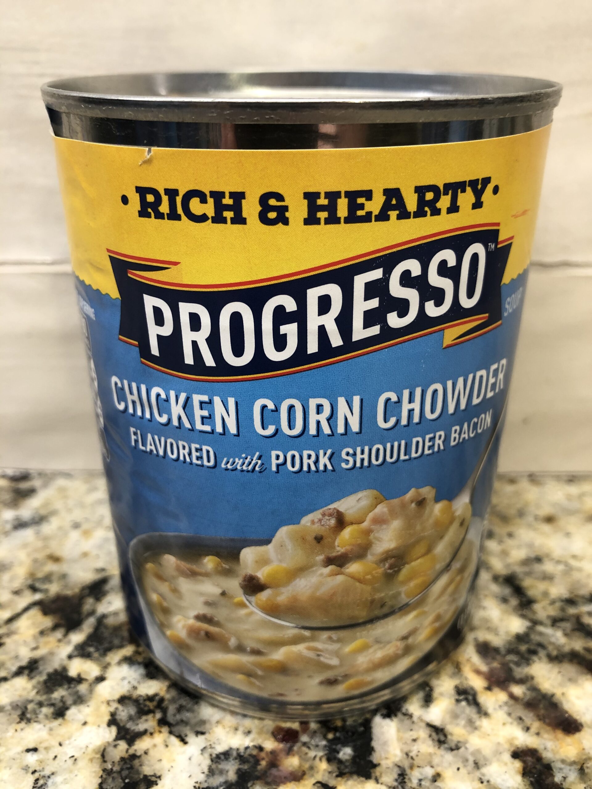 4 CANS Progresso Rich & Hearty Chicken Corn Chowder w/ Bacon Soup 18.5 oz Can