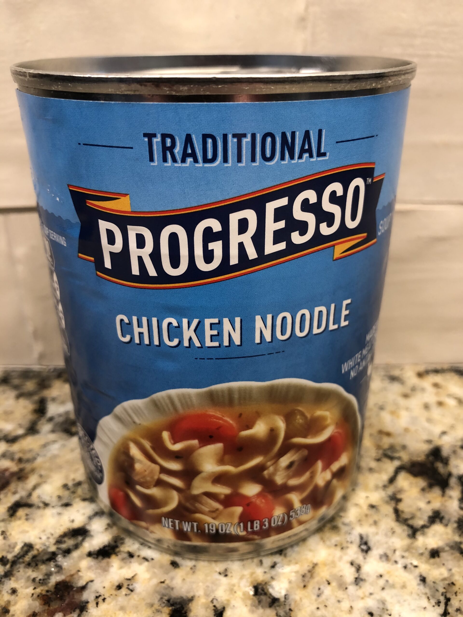 4 CANS Progresso Traditional Chicken Noodle Soup 19 oz Can Bowl