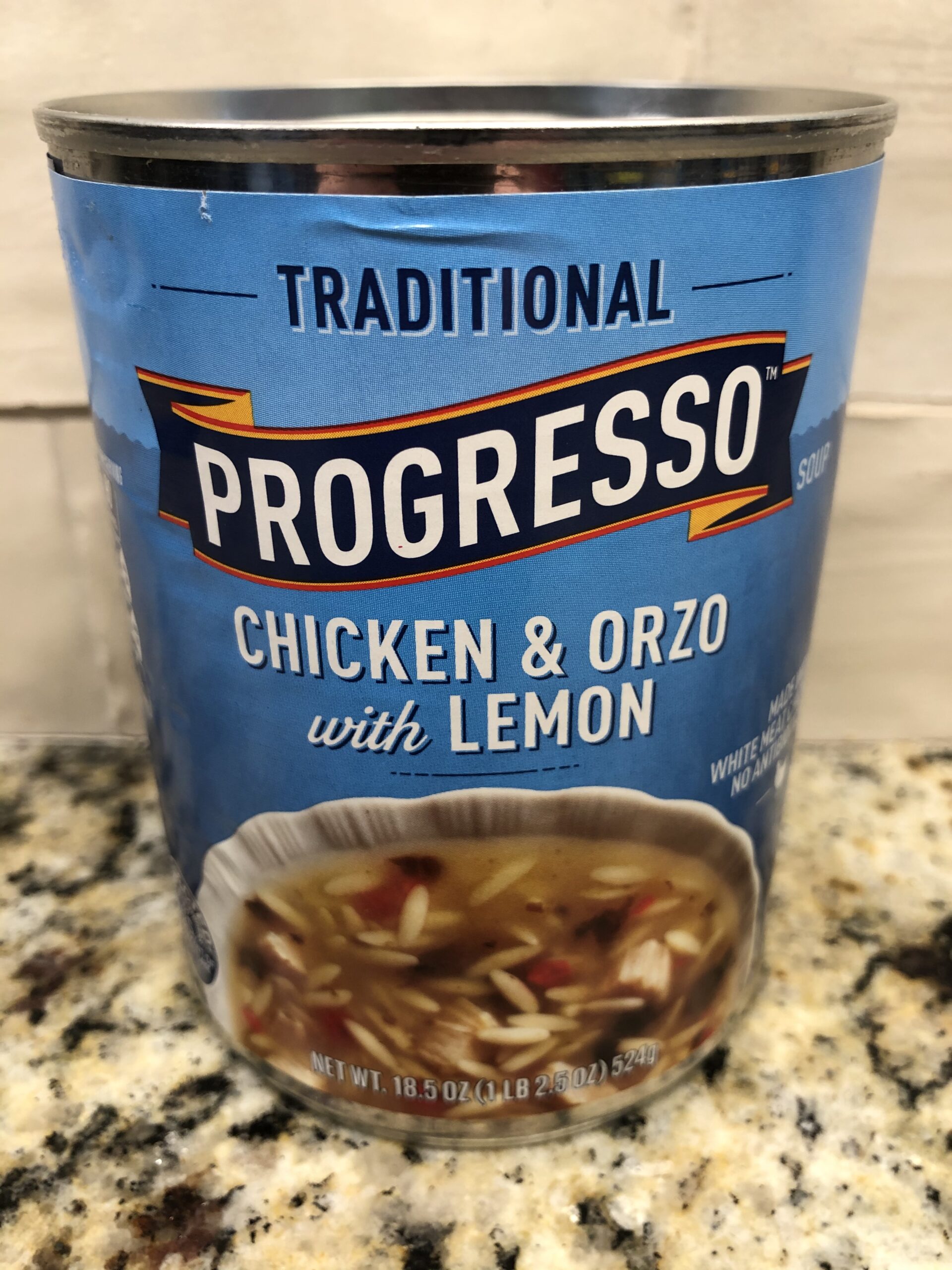 4 CANS Progresso Traditional Chicken & Orzo with Lemon Soup 18.5 oz Can