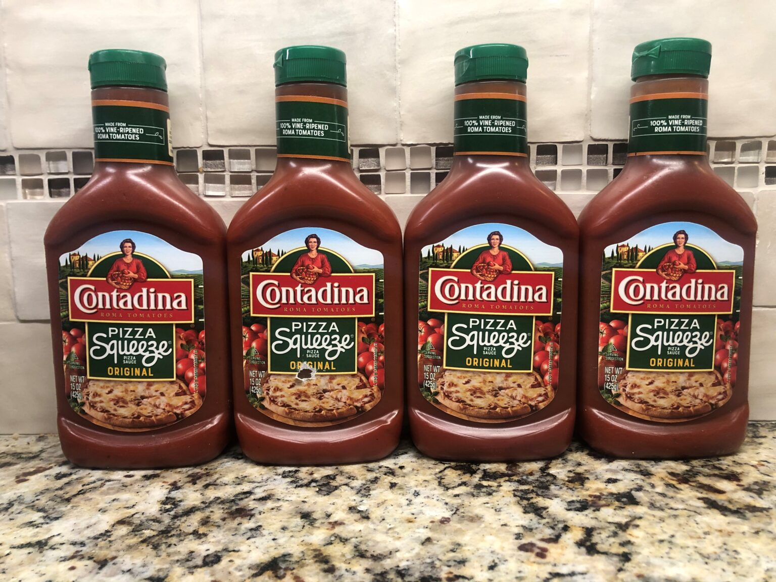 4 Bottles Contadina Pizza Squeeze Original Sauce 15 Oz Jar Tomato Maker Pie Jt Outfitters