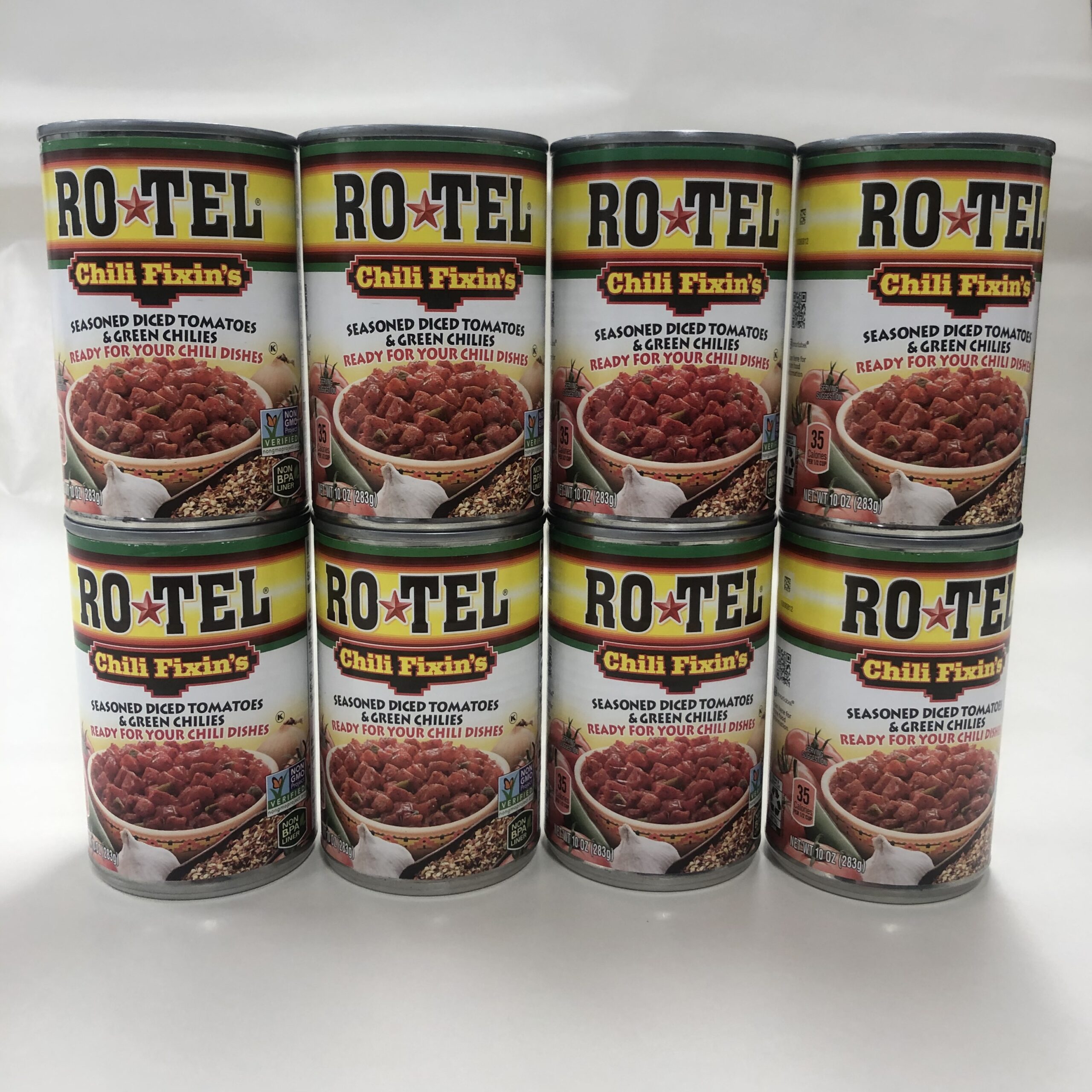 8 Rotel Chili Fixin S Seasoned Diced Tomatoes Green Chilies 10 Oz Cans Ro Tel Ebay