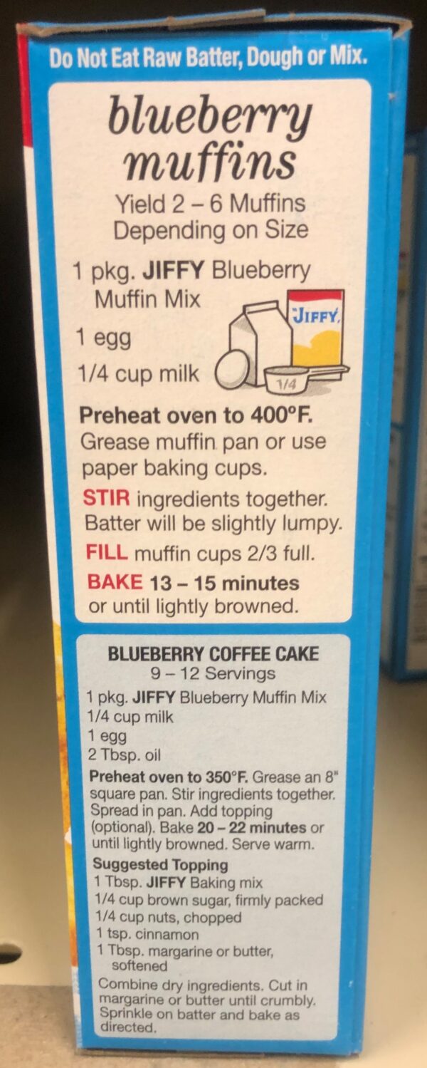 4 Boxes America’s Favorite Jiffy Blueberry Muffin Mix 7 Oz Pancake ...