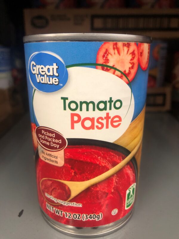 6 CANS Great Value Tomato Paste 12 oz Can pasta chili soup pizza salsa ...