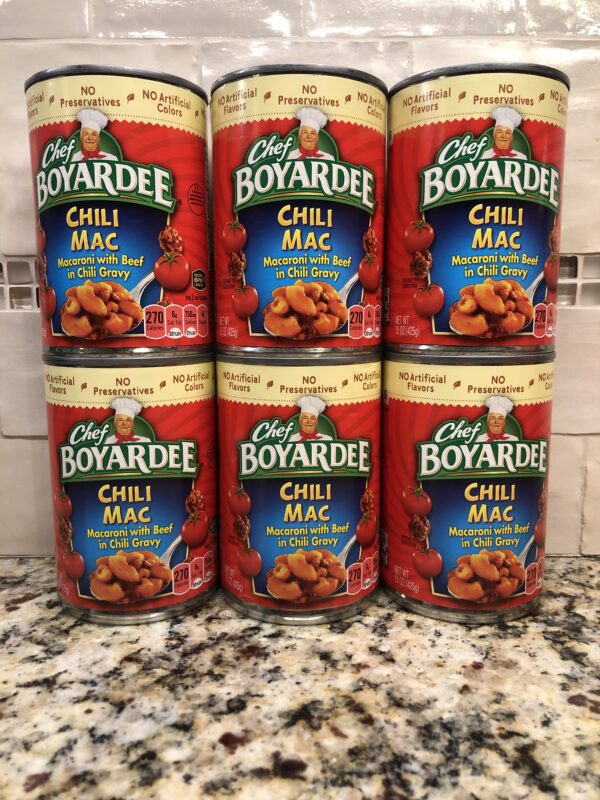 6 CANS Chef Boyardee Chili Mac Macaroni 15 Oz Can Sauce Pasta – JT ...