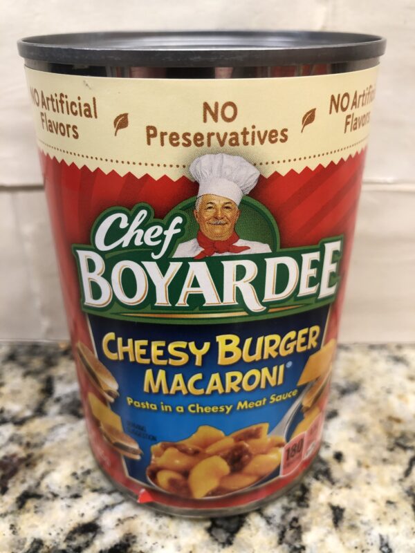 6 CANS Chef Boyardee Cheesy Burger Macaroni 15 Oz Can Sauce Pasta – JT ...