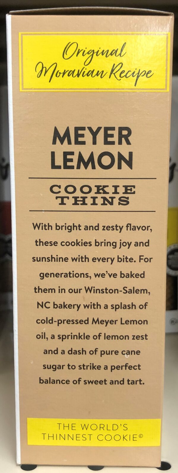 Deweys Bakery Moravian Style Meyer Lemon Cookie Thins Oz Box Jt