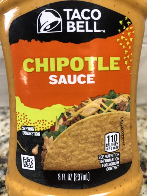 4 BOTTLES Taco Bell Chipotle Sauce 8 oz chips taco burritos enchilada ...