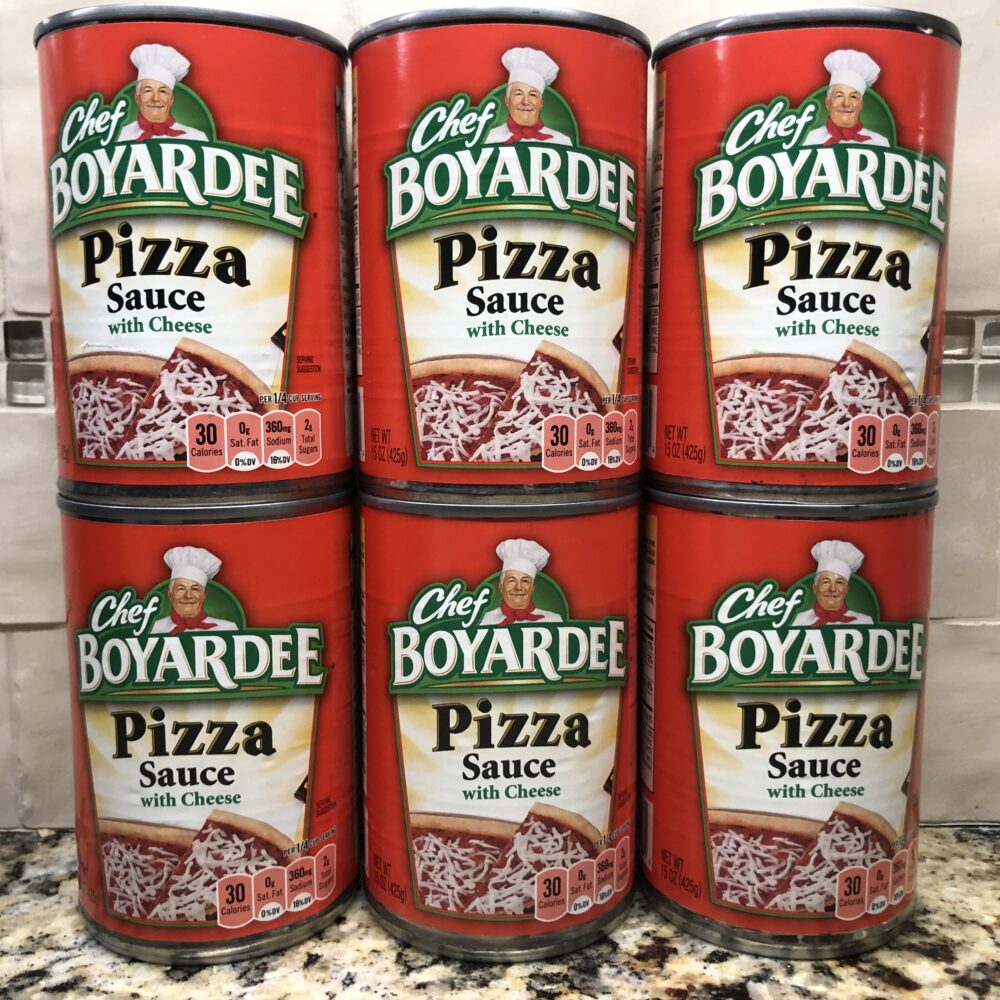 6 CANS Chef Boyardee Pizza Sauce With Cheese 15 Oz Can Tomato Crust ...