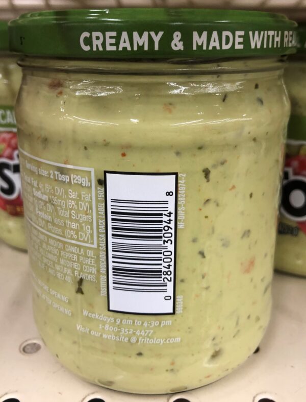 3 JARS Creamy Tostitos Avocado Salsa Sauce 15 oz chips burritos ...