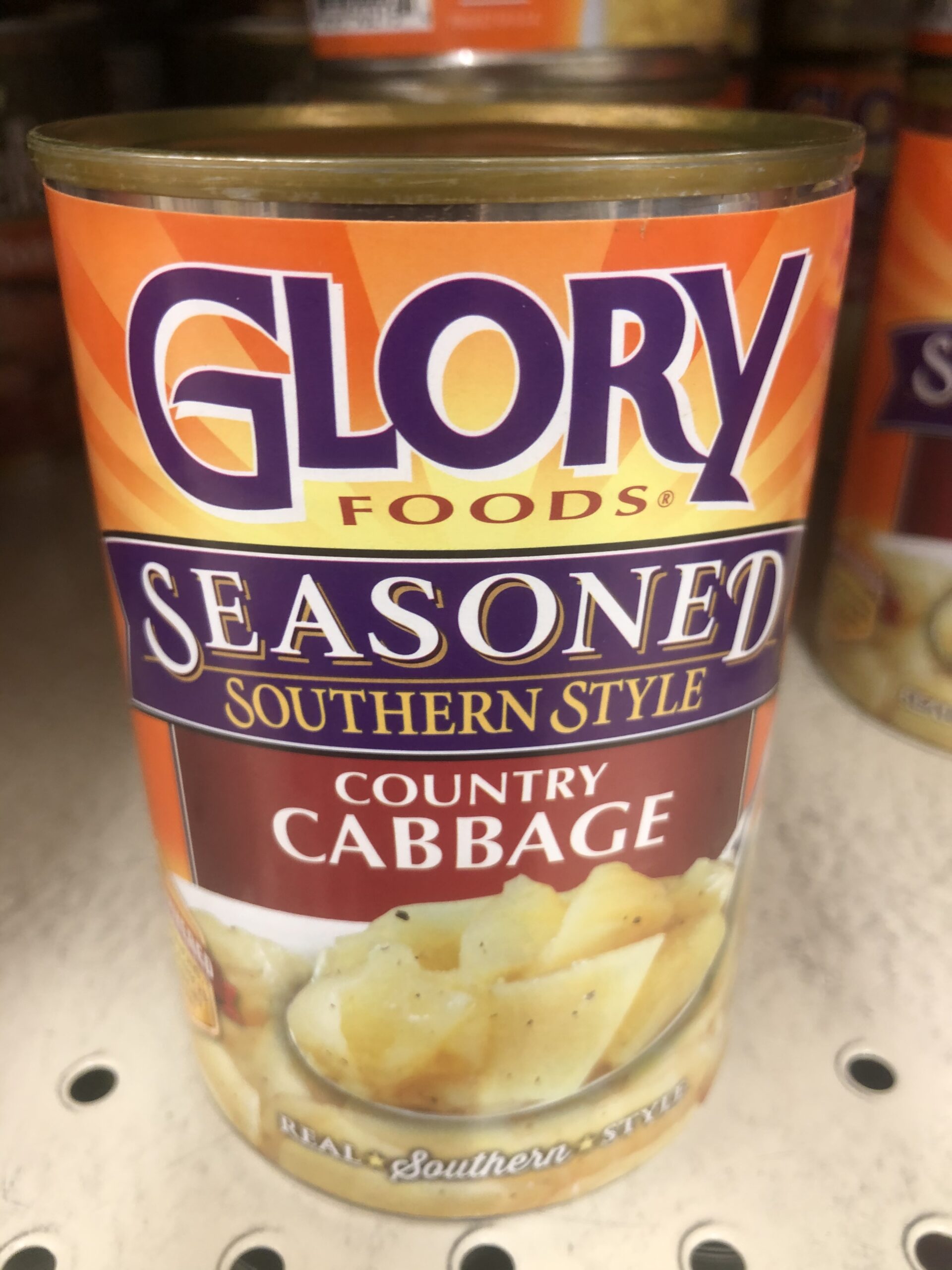 6 CANS Glory Foods Seasoned Southern Style Country Cabbage 15 Oz can ...