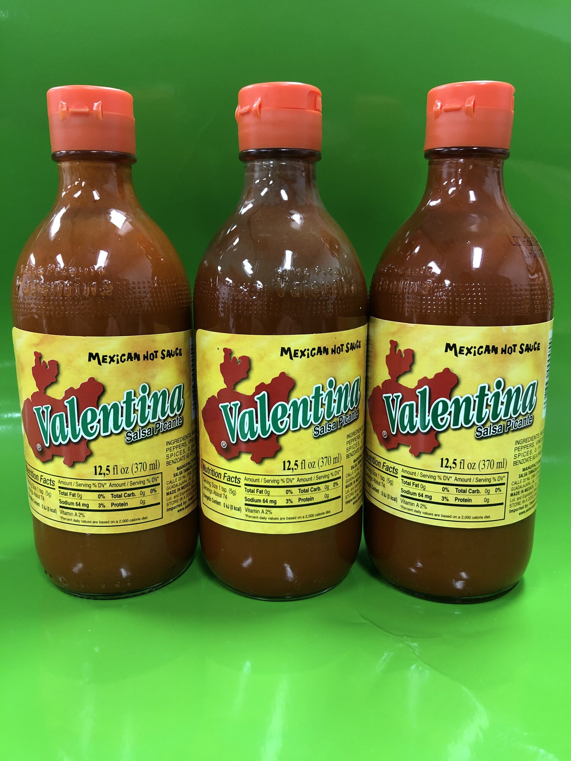 3 BOTTLES Valentina Salsa Picante Mexican Hot Sauce 12.5 oz Taco Chili Pepper