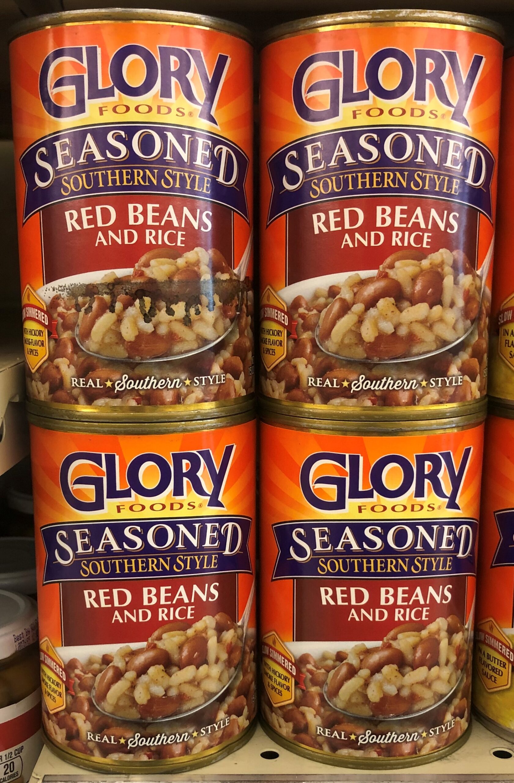 4 Cans Glory Foods Seasoned Southern Style Red Beans And Rice 15 Oz Can Fiber 736393510030 Ebay