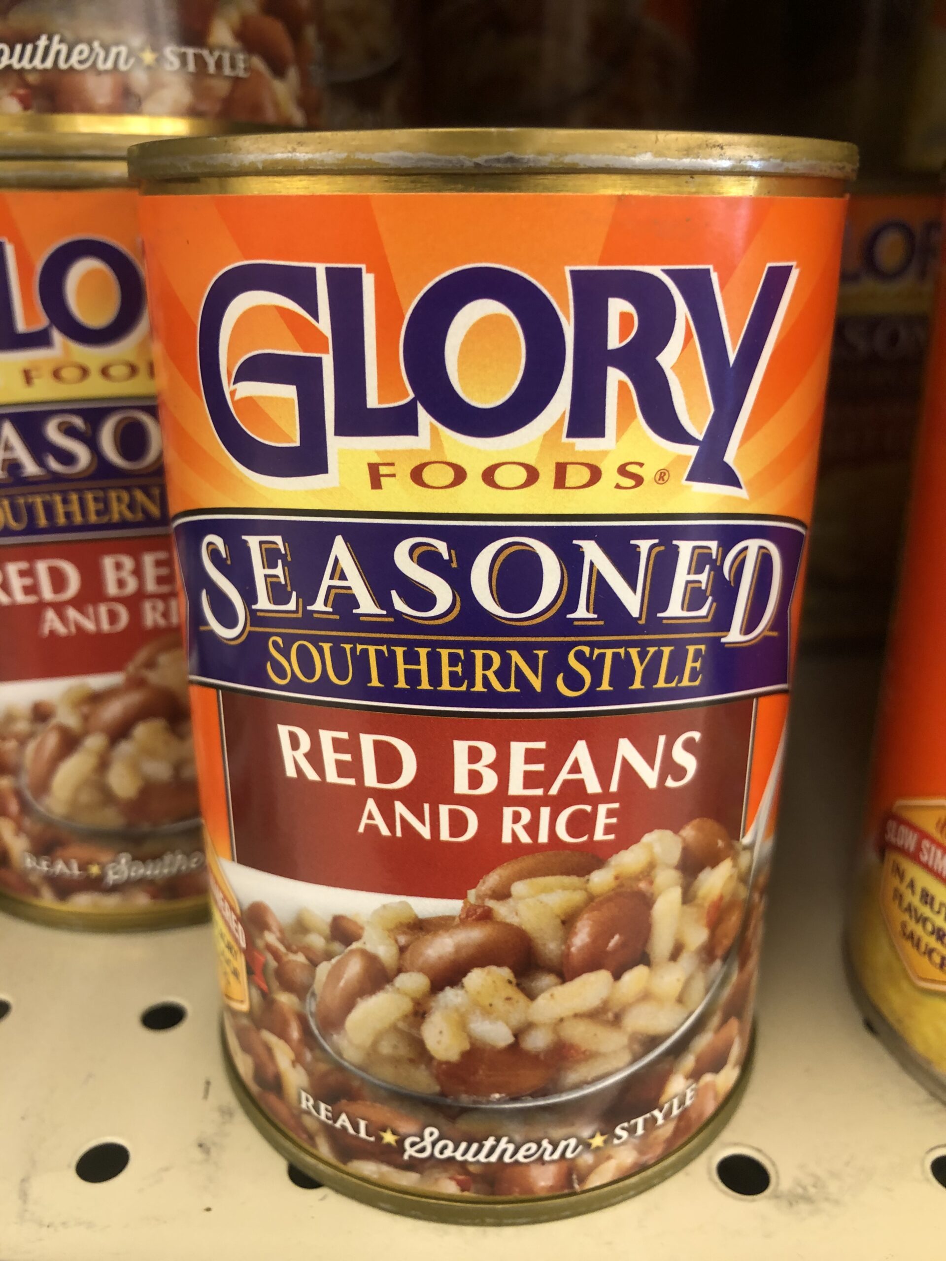 4 CANS Glory Foods Seasoned Southern Style Red Beans and Rice 15 oz Can ...