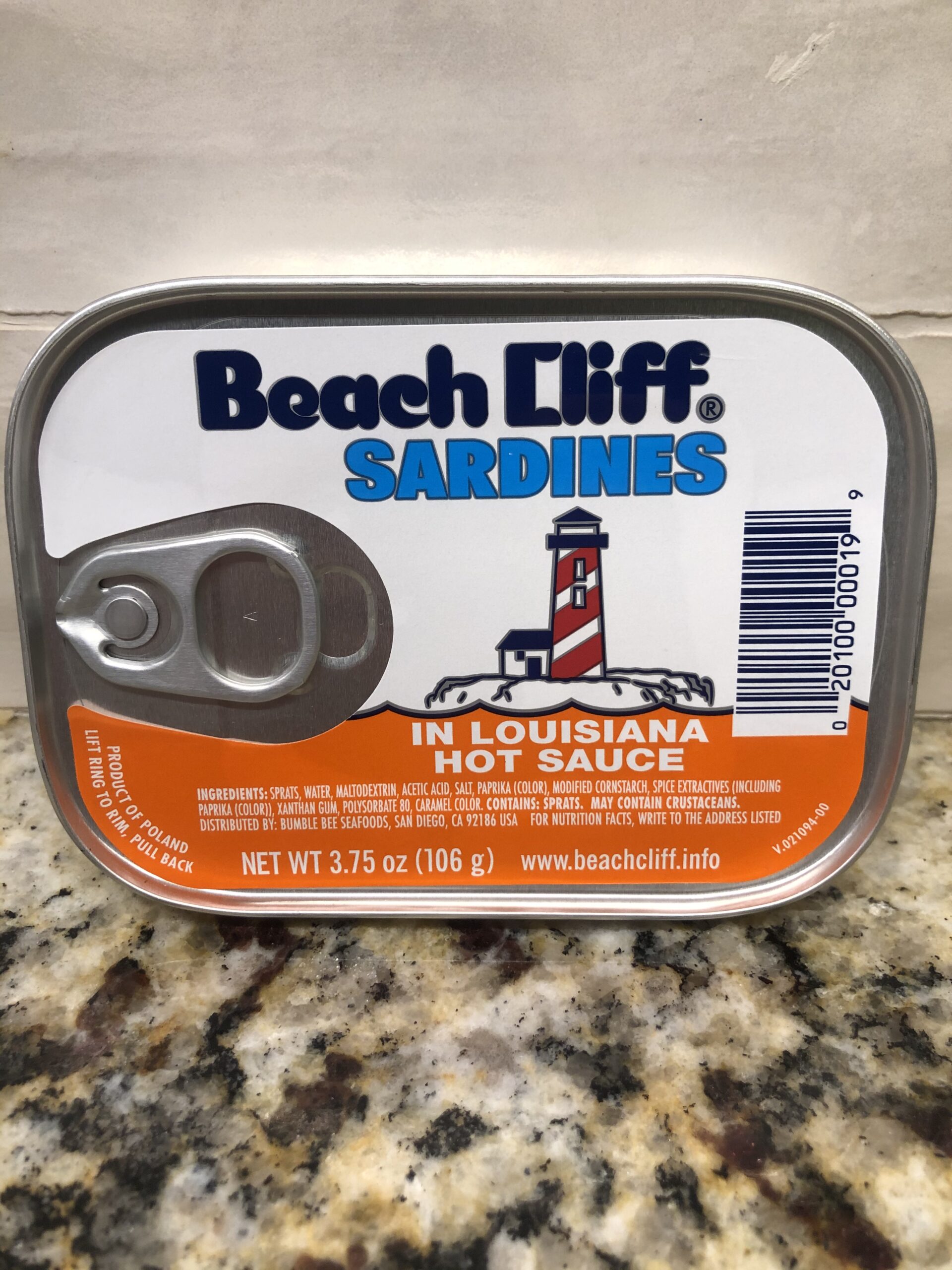 12 CANS Beach Cliff Sardines in Louisiana Hot Sauce Wild Caught 3.75 Oz ...