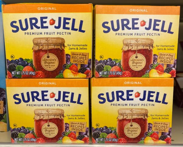 4 BOXES Sure Jell Original Premium Fruit Pectin 1.75 oz Canning Jelly ...