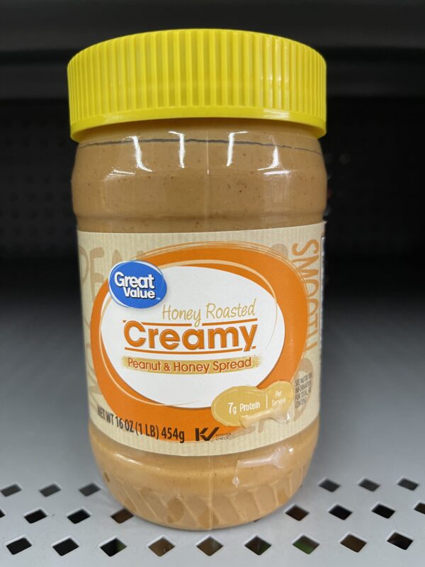 3 JARS Great Value Honey Roasted Creamy Peanut Butter 16 oz Sandwich ...