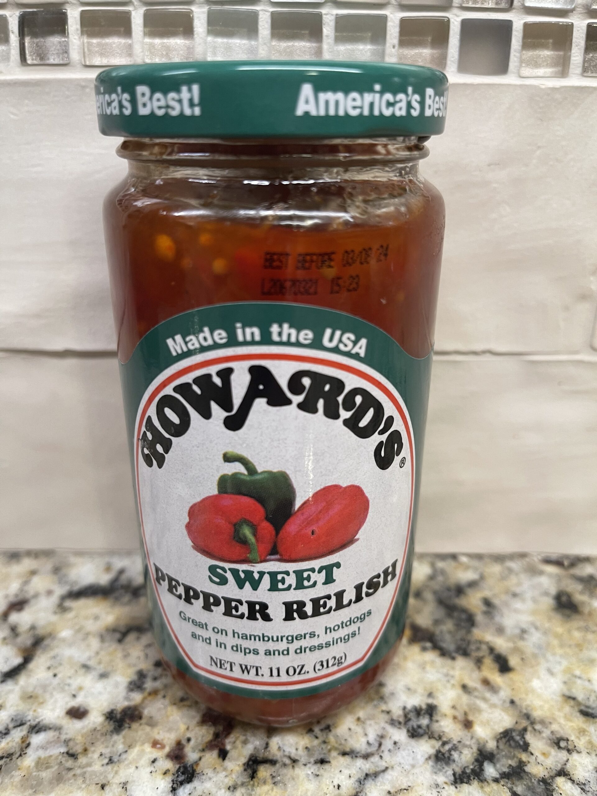 NEW Howard's Hot Dog Relish and NEW Sweet Relish - 2 pack