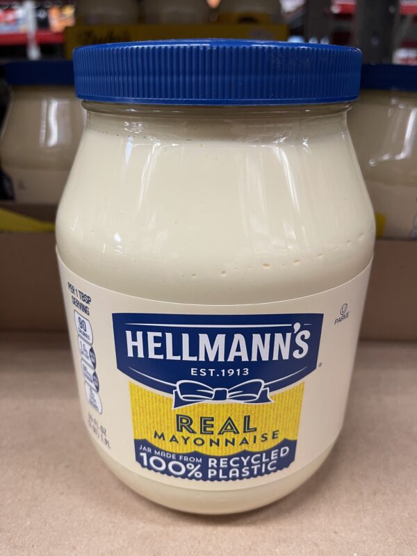 2 Jars Hellmanns Real Mayonnaise 1 GALLON Hellmann’s Creamy Mayo Real ...