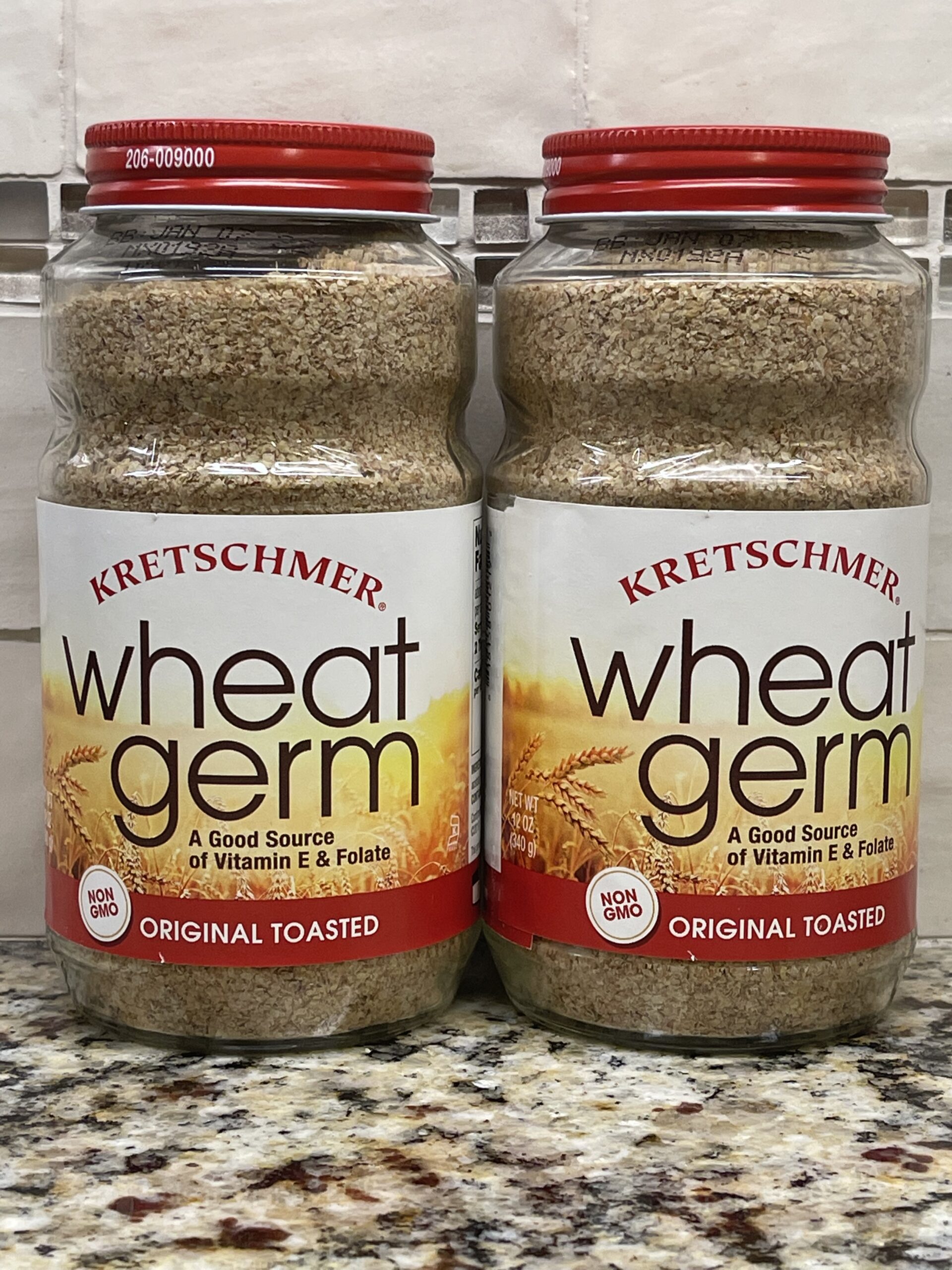 2 JARS Kretschmer Original Toasted Wheat Germ 12 Oz Flour Non GMO