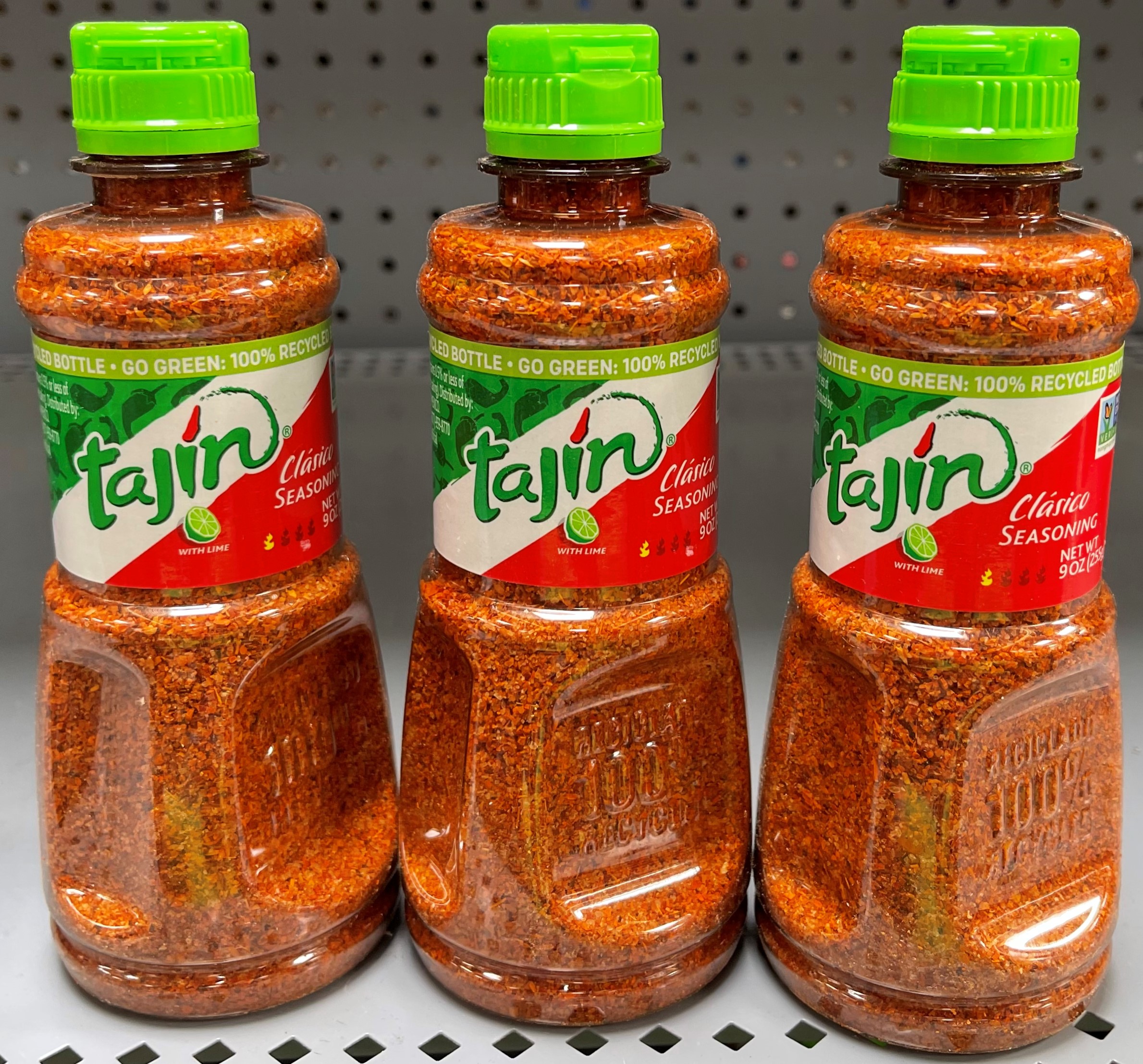 3 BOTTLES Tajin Clasico Seasoning 9 oz fish beef chicken fries chili lime  salt