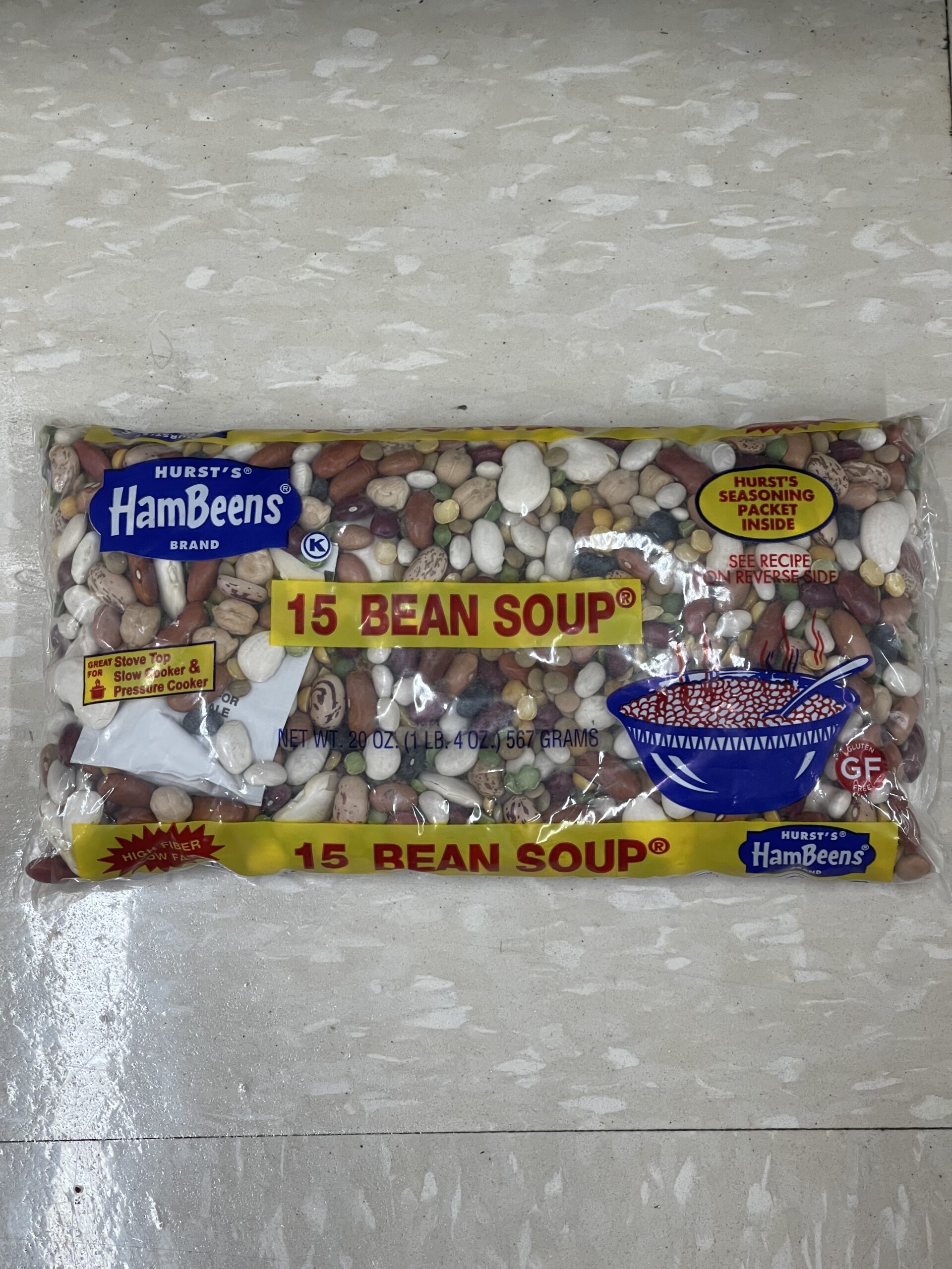 2 BAGS Hurst HamBeens Dried 15 Bean Soup 20 Oz Bag W/ham Seasoning – JT ...