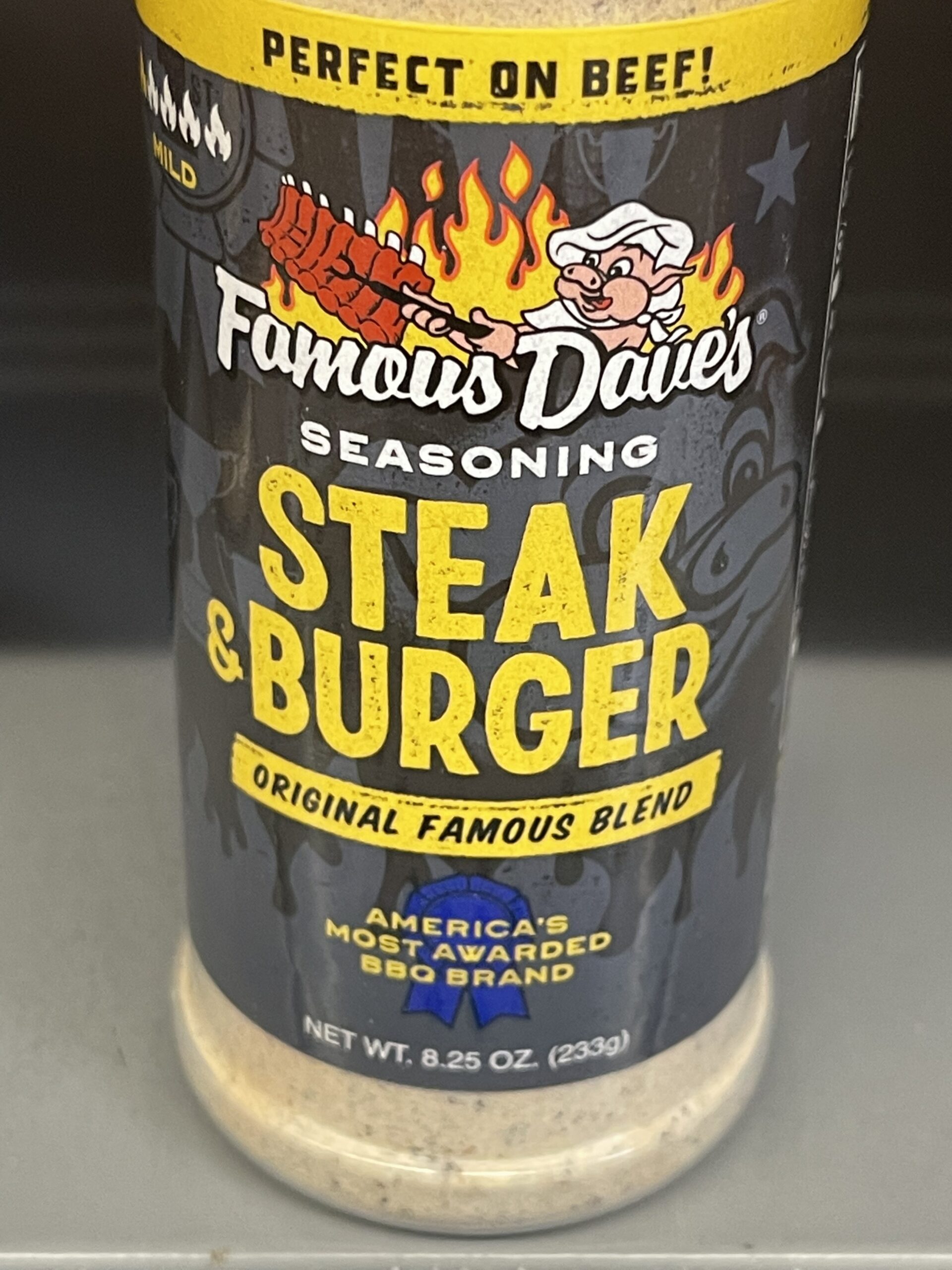 Famous Dave's Steak Burger Seasoning: Calories, Nutrition Analysis & More