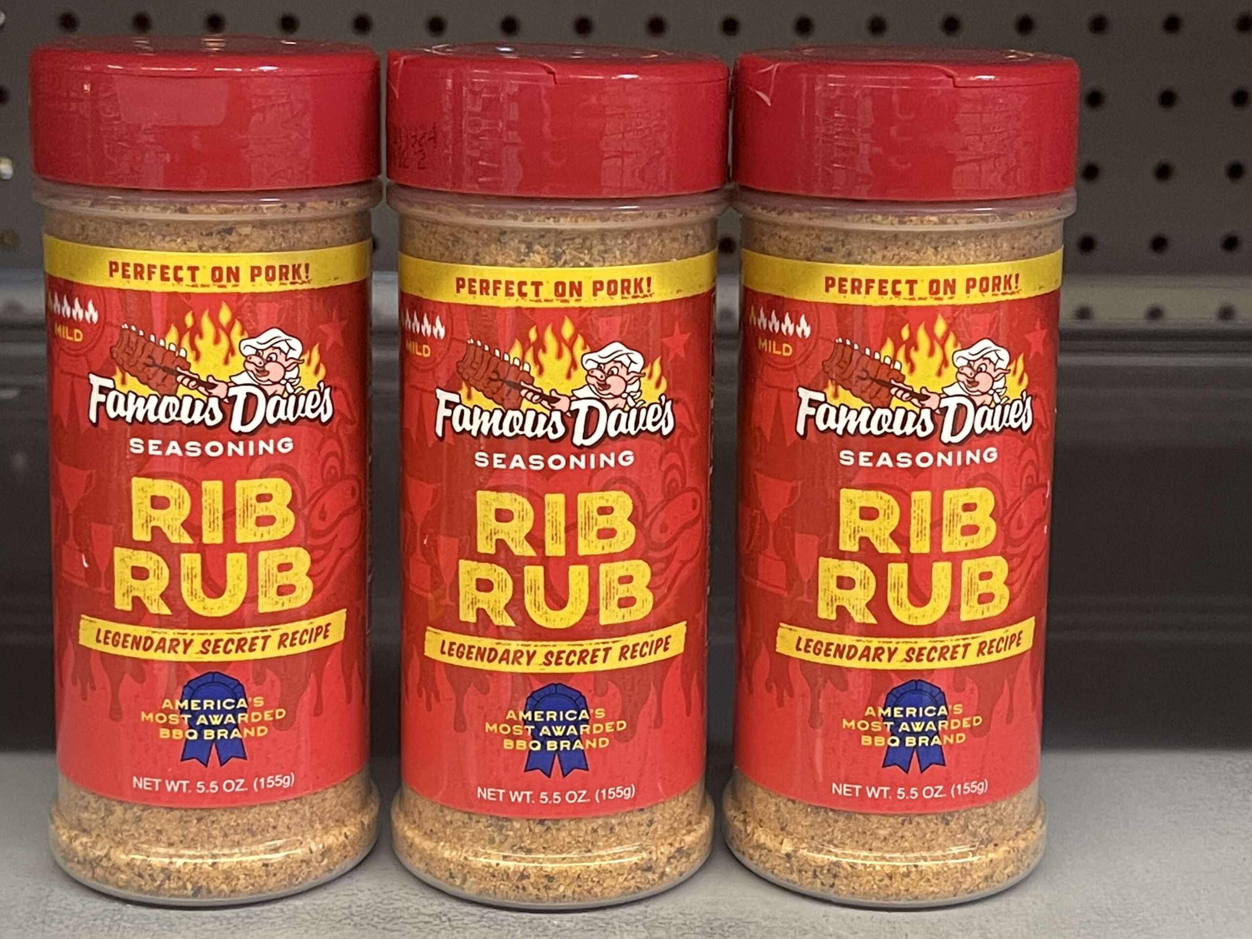 3 Jars Famous Daves Rib Rub Seasoning Savory Spice Garlic 5 5 Oz Jt