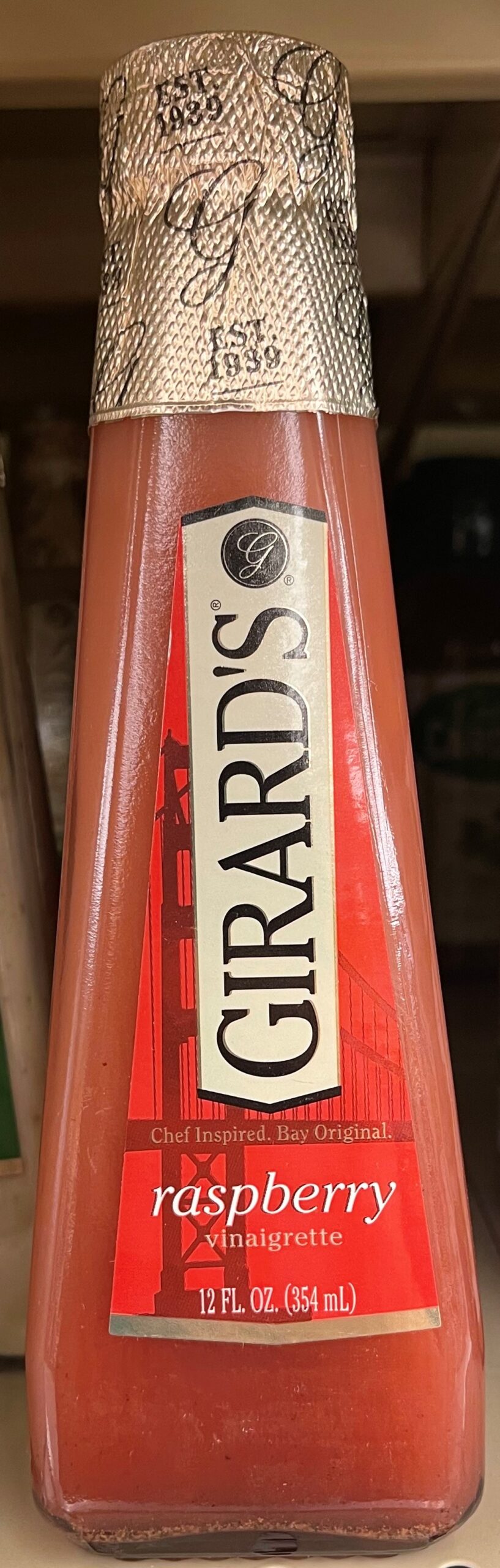 Girard’s Raspberry Vinaigrette Salad Dressing 12 oz Bottle