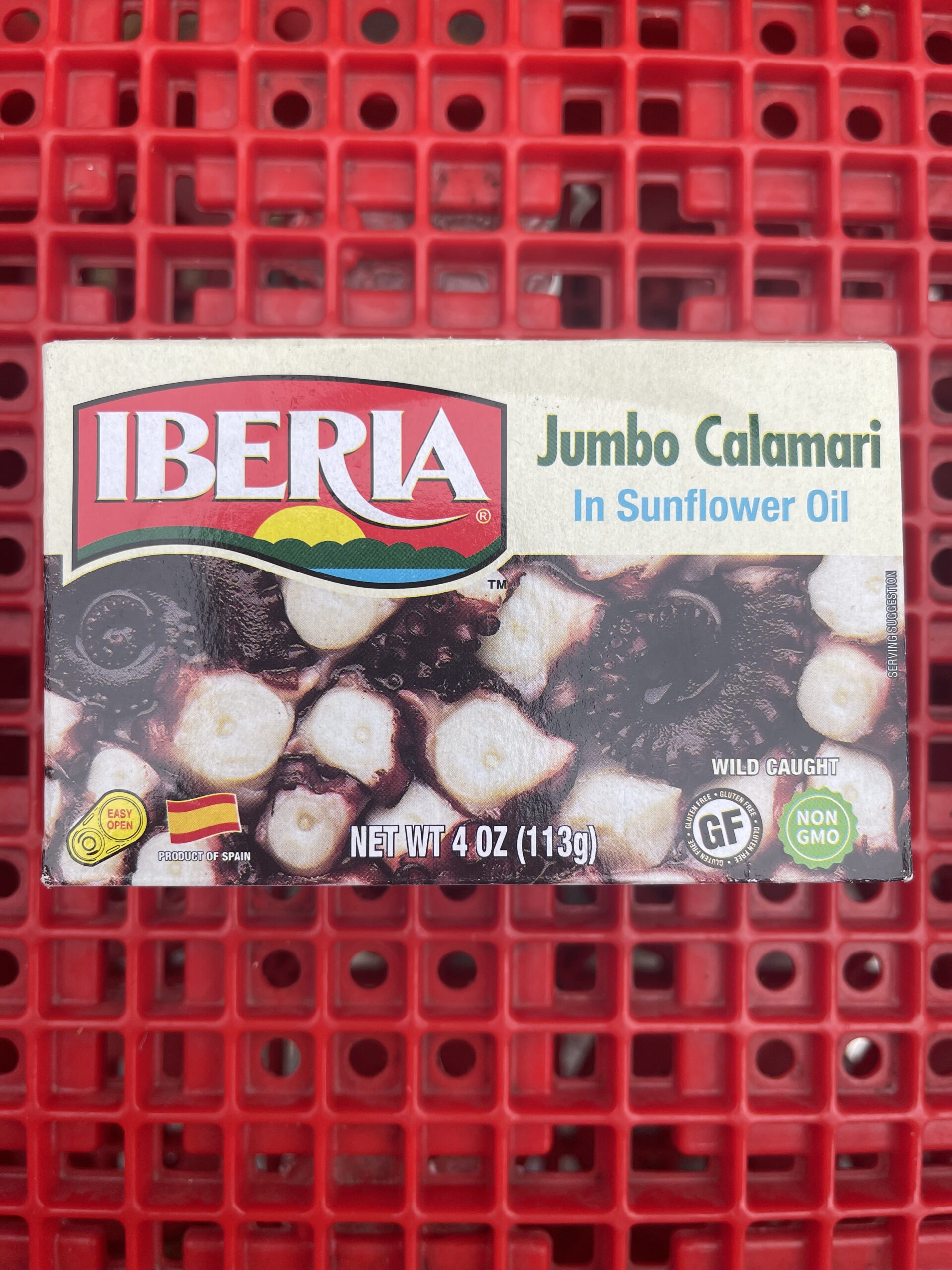 Iberia Jumbo Calamari In Sunflower Oil 4 oz Tuna Fish Octopus Calamar