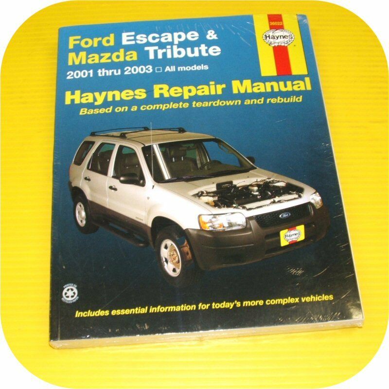 Repair Manual Book Ford Escape Mazda Tribute 01-03 NEW – JT Outfitters