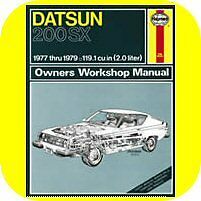 Repair Manual Book for Nissan Datsun 200sx 77-79 L20B 200 – JT Outfitters